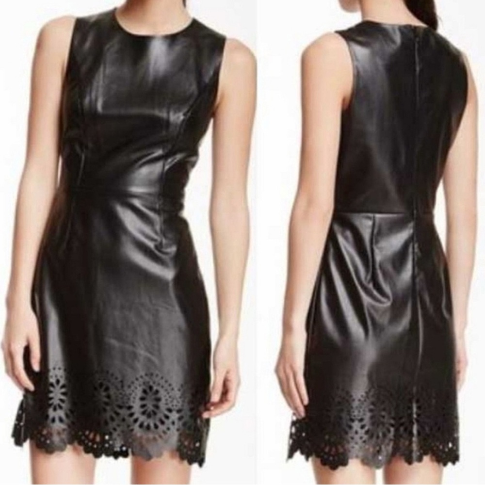Cynthia Steffe Black Sleeveless Sheath Mini Dress